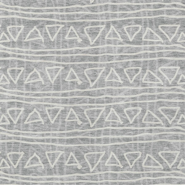 8' X 10' Gray Charcoal And Silver Geometric Washable Indoor Outdoor Area Rug
