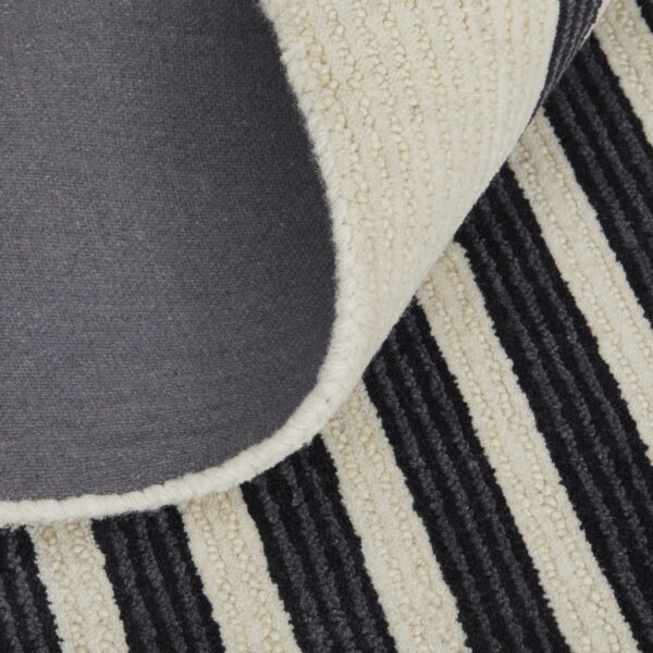 10' X 14' Gray Ivory And Black Wool Abstract Tufted Handmade Area Rug