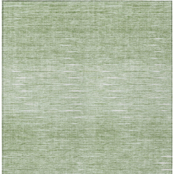 10' X 14' Artichoke Green And Green Abstract Washable Indoor Outdoor Area Rug