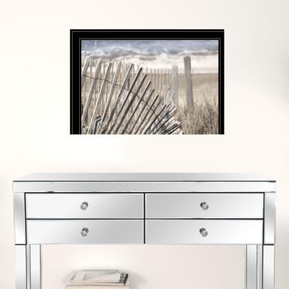 On The Coastline 2 Black Framed Print Wall Art