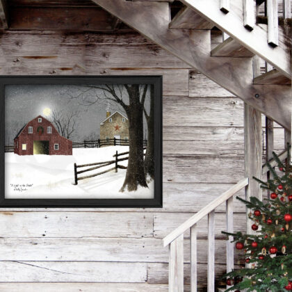 Light In The Stable 6 Black Framed Print Wall Art