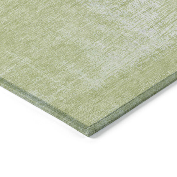 10' X 14' Sage Artichoke Green And Mint Green Abstract Washable Indoor Outdoor Area Rug