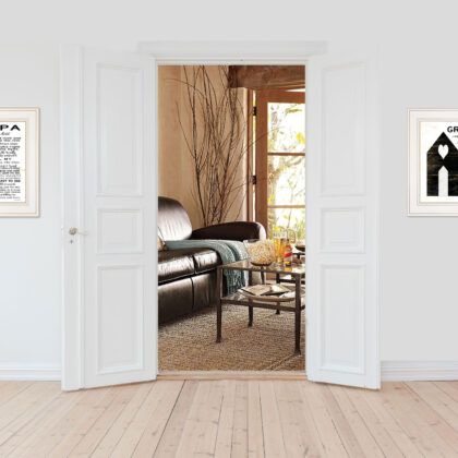 Set Of Two My Grandparents Are The Best 2 White Framed Print Wall Art