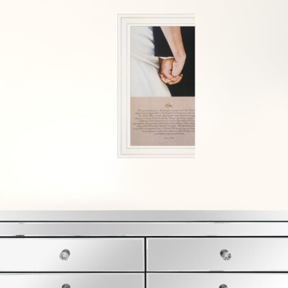 I DO 1 White Framed Print Wall Art