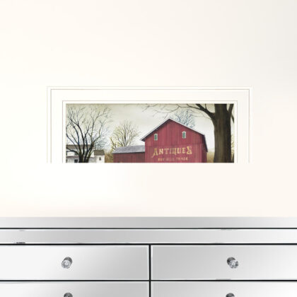 Antique Barn 5 White Framed Print Wall Art
