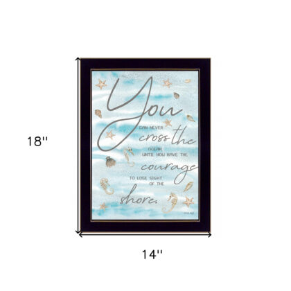 You Can Never 1 Black Framed Print Wall Art