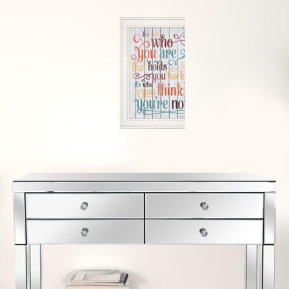 Who You Think You Are 2 White Framed Print Wall Art