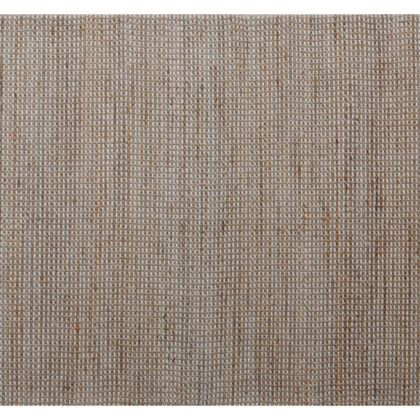 9' x 12' Beige Striped Hand Woven Area Rug