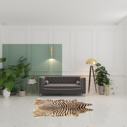 6' X 7' Zebra Chocolate And Natural Cowhide Handmade Area Rug