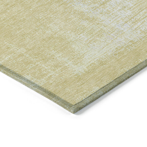 8' X 10' Wheat And Tan Abstract Washable Indoor Outdoor Area Rug