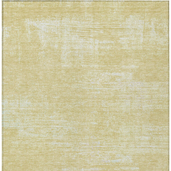 8' X 10' Wheat And Tan Abstract Washable Indoor Outdoor Area Rug