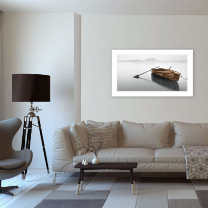 Solitude 1 White Framed Print Wall Art