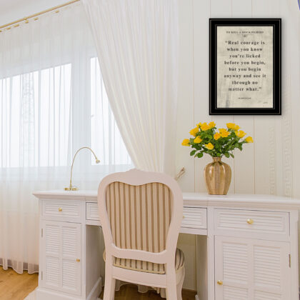 Book Quote Vi 2 Black Framed Print Wall Art