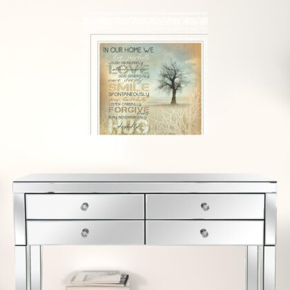 In Our Home 3 White Framed Print Wall Art