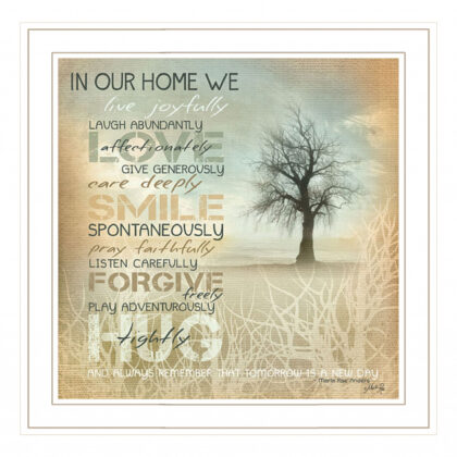 In Our Home 3 White Framed Print Wall Art