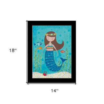 Under The Sea 5 Black Framed Print Wall Art