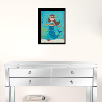 Under The Sea 5 Black Framed Print Wall Art