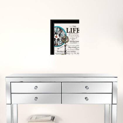Set Of Two Life Or Home 2 Black Framed Print Wall Art