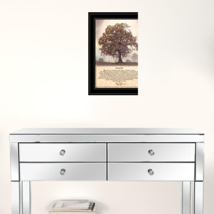 Living Life 7 Black Framed Print Wall Art