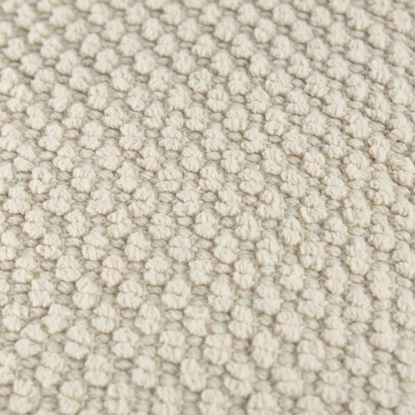 20" Natural Beige Nubby Textured Modern Throw Pillow