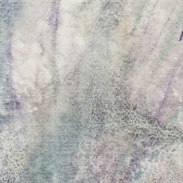3' X 5' Ivory Abstract Washable Non Skid Indoor Outdoor Area Rug