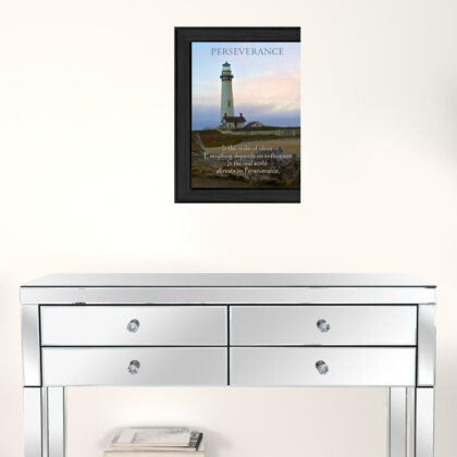 Perseverance 2 Black Framed Print Wall Art