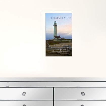 Perseverance 2 White Framed Print Wall Art
