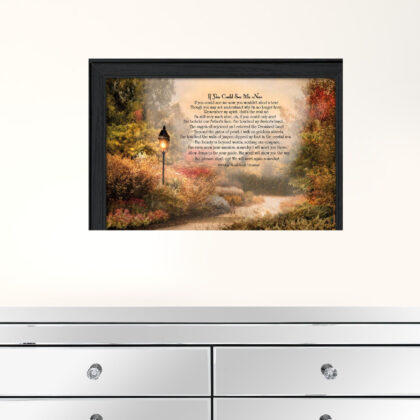 If You Could See Me Now 3 Black Framed Print Wall Art