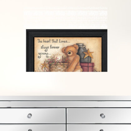 Forever Young 1 Black Framed Print Wall Art