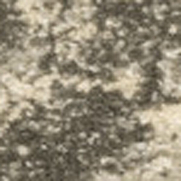 6' X 9' Grey Ivory Beige And Taupe Oriental Power Loom Stain Resistant Area Rug