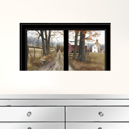 The Road Home 7 Black Framed Print Wall Art