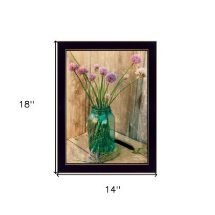 Country Chives 3 Black Framed Print Wall Art