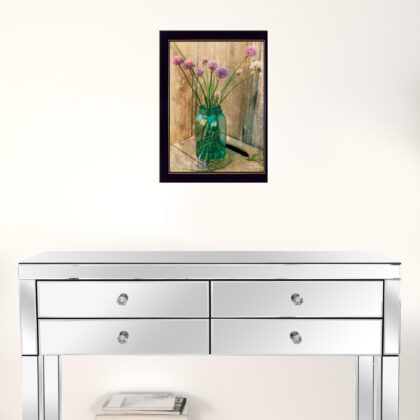 Country Chives 3 Black Framed Print Wall Art