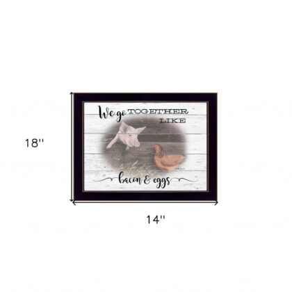 We Go Together 3 Black Framed Print Wall Art