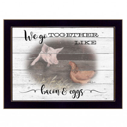 We Go Together 3 Black Framed Print Wall Art