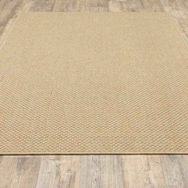 5' x 8' Beige Indoor Outdoor Area Rug