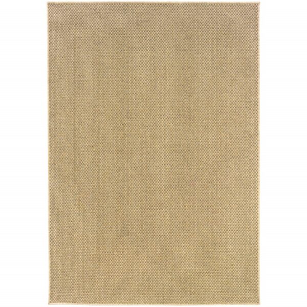 5' x 8' Beige Indoor Outdoor Area Rug