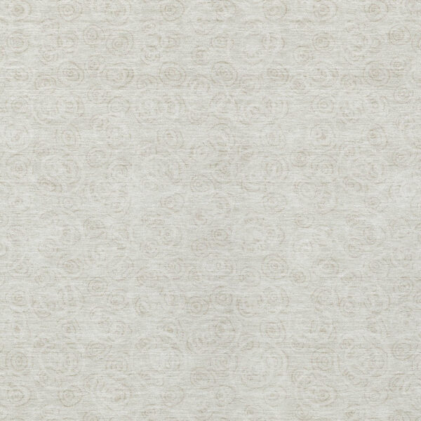 5' X 8' Ivory And Beige Geometric Washable Indoor Outdoor Area Rug