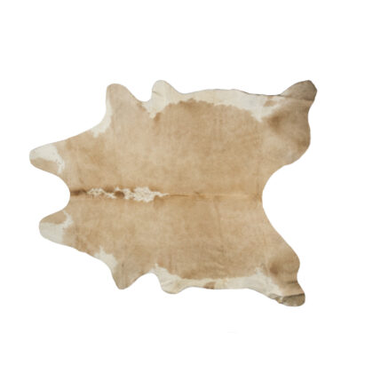 5' x 7' Brown and White Cowhide Hand Knotted Area Rug