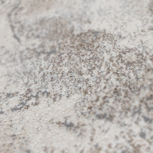 9' x 12' Gray and Beige Abstract Power Loom Area Rug