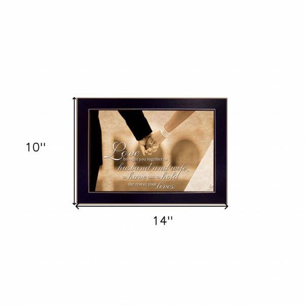 To Have And To Hold 1 Black Framed Print Wall Art