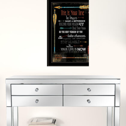 This Is Your Time 2 Black Framed Print Wall Art