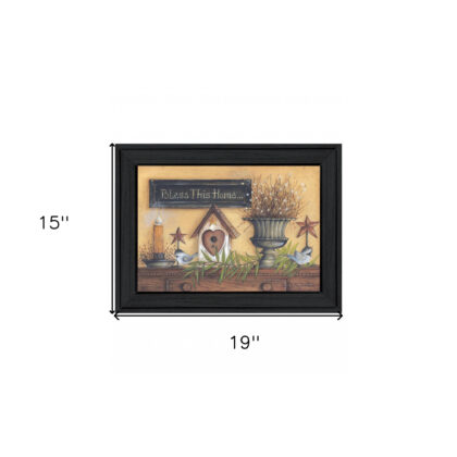 Bless This Home 3 Black Framed Print Wall Art