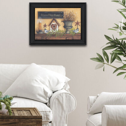 Bless This Home 3 Black Framed Print Wall Art