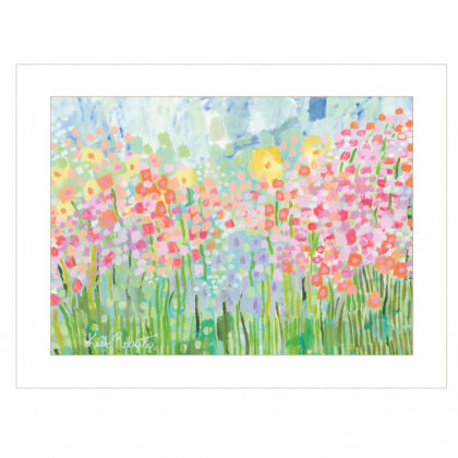 Growing Things No 4 White Framed Print Wall Art