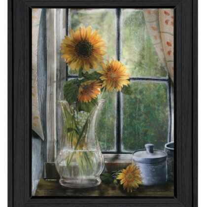 Morning Flower 2 Black Framed Print Wall Art