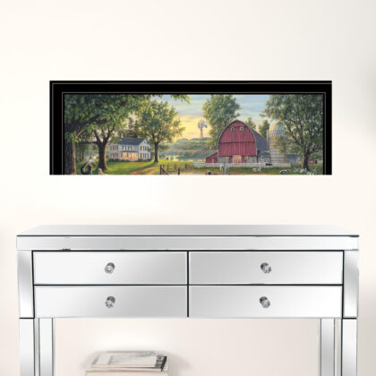 The Road Home 12 Black Framed Print Wall Art