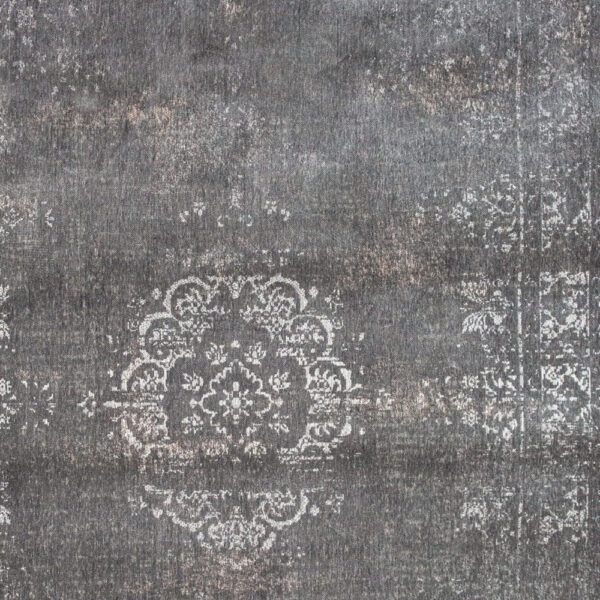 8' x 11' Gray Medallion Non Skid Area Rug
