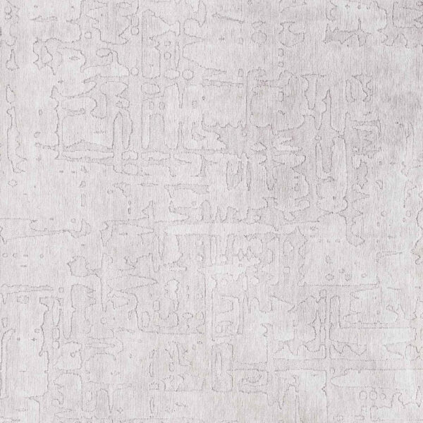 8' x 11' White Abstract Non Skid Area Rug