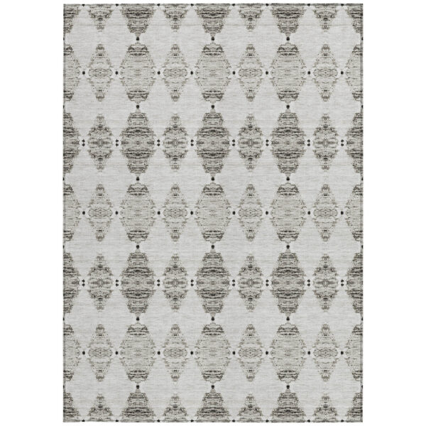 10' X 14' Taupe Beige And Coffee Moroccan Washable Indoor Outdoor Area Rug